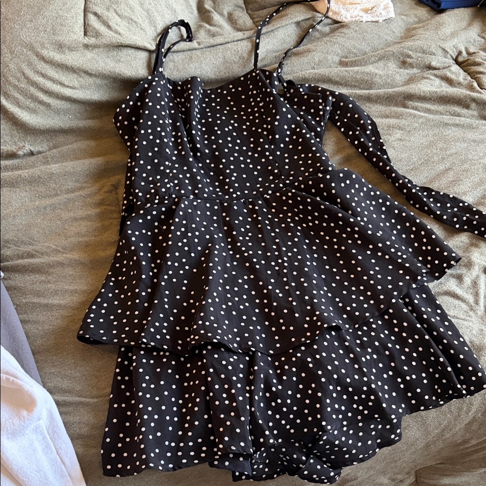 Black and White Polka Dot Dress